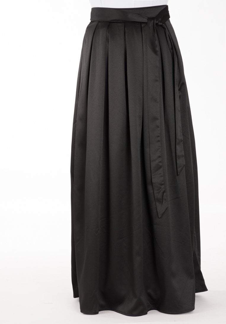 Black Sash Maxi skirt Kabayare