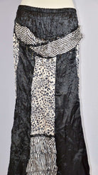 Black Satin leopard and stripes Kabayare