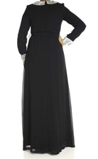 Black Sequin Bow maxi dress Kabayare