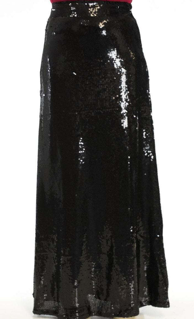 Black Sequin Maxi Skirt – Kabayare