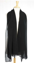Black Simple Suzanne Scarf Kabayare