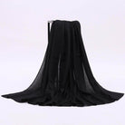 Black Solid Viscose hijab Kabayare