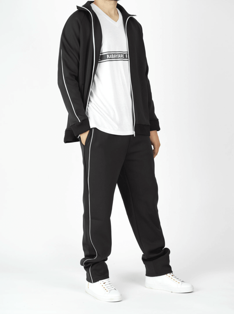 Black Sports Jumpsuit Kabayare