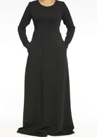 Black textured dress Kabayare