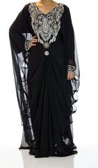 Black tower Swarovski Kaftan Kabayare
