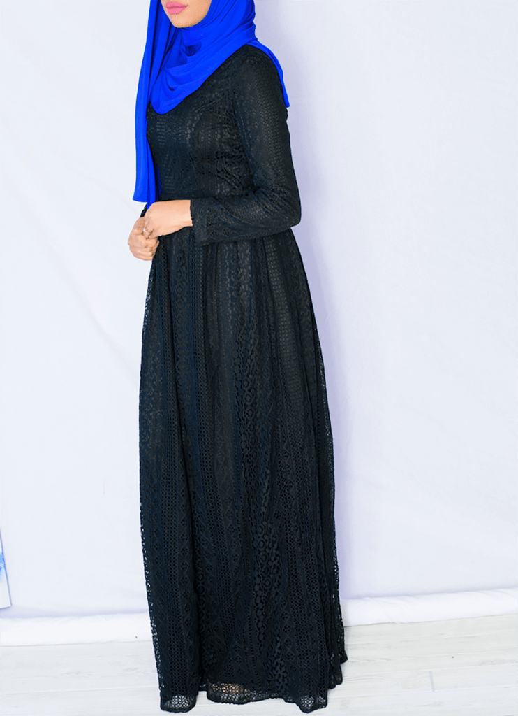 Black True Lace maxi dress Kabayare