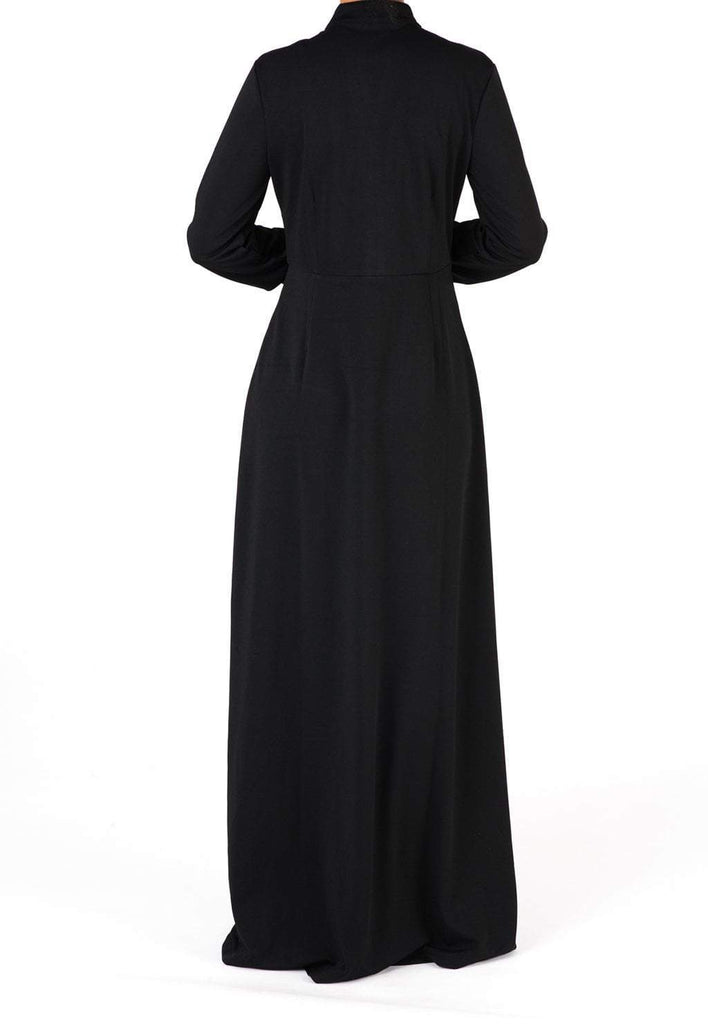 Black Ultimate Modest Maxi Dress Kabayare
