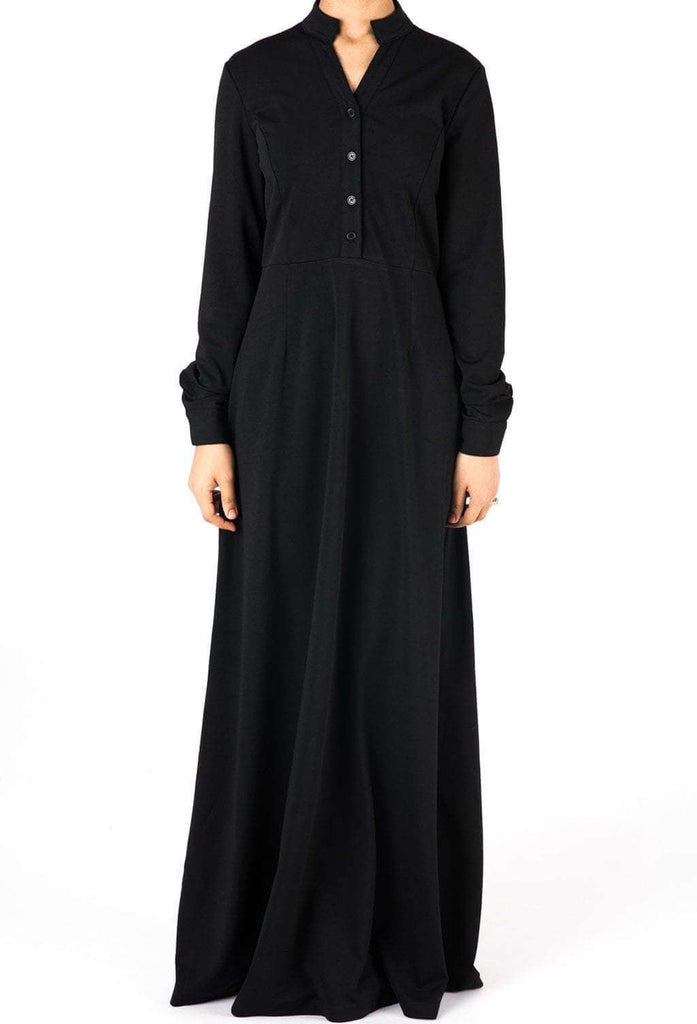 Black Ultimate Modest Maxi Dress Kabayare