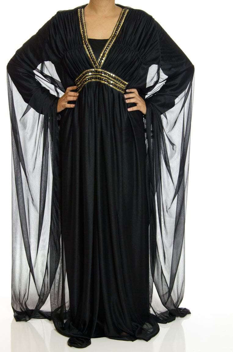 black Valet Butterfly Kaftan Kabayare
