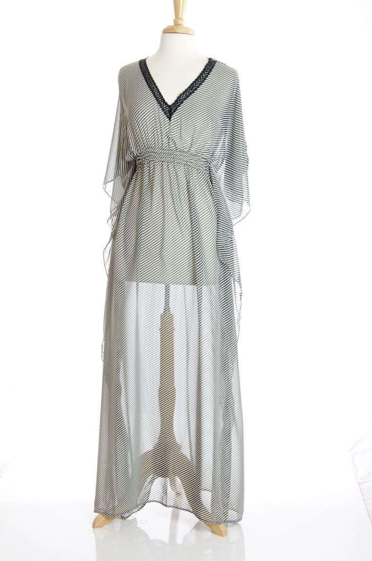 Black Weaver Maxi Dress Kabayare
