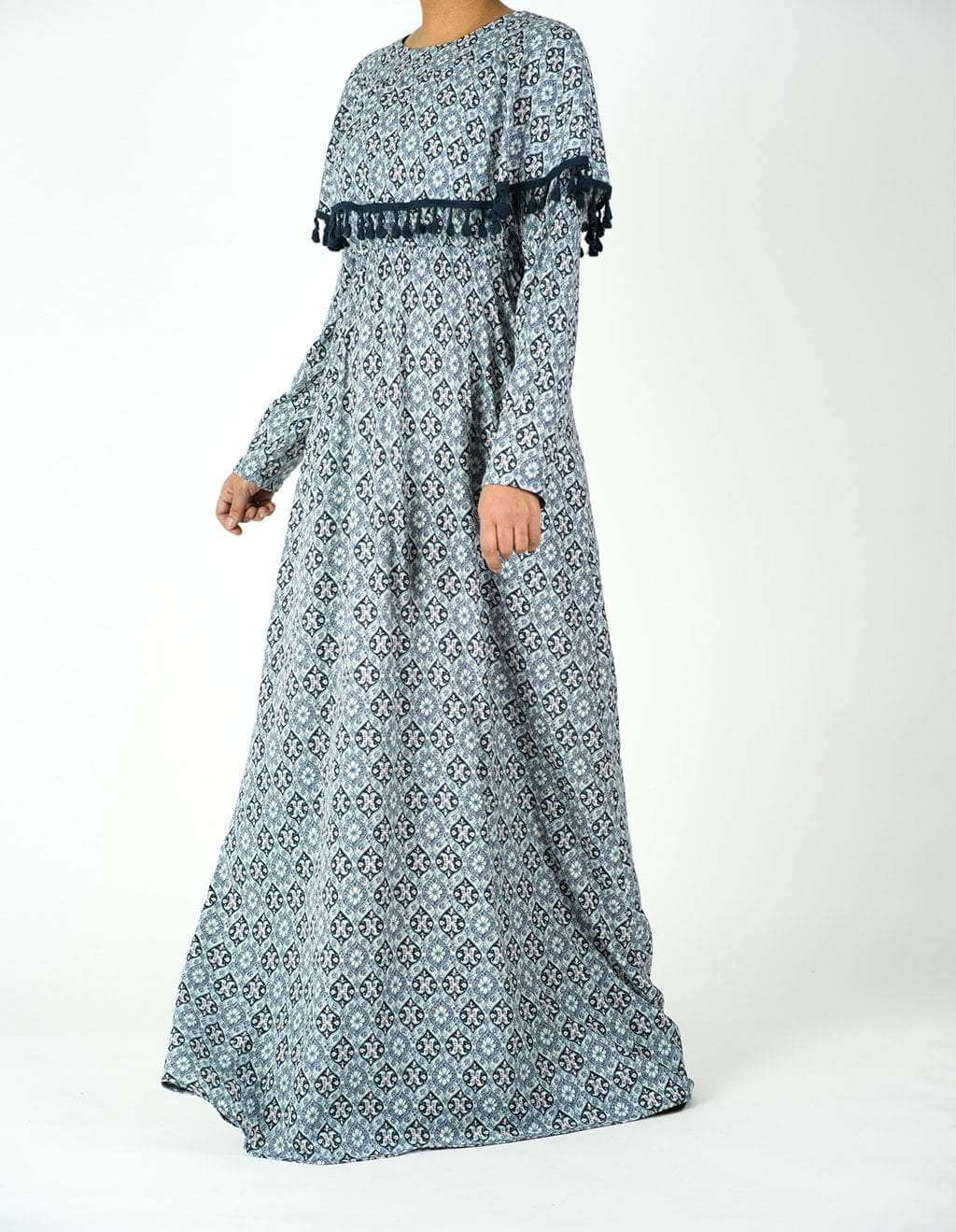 Blue Aboriginal  Maxi dress Kabayare