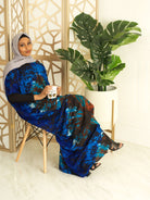 Blue and Teal dye-tie bati dress Kabayare