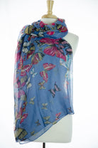 Blue Butterfly Scarve Kabayare