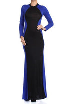 Blue Curve Appeal Maxi Dress Kabayare