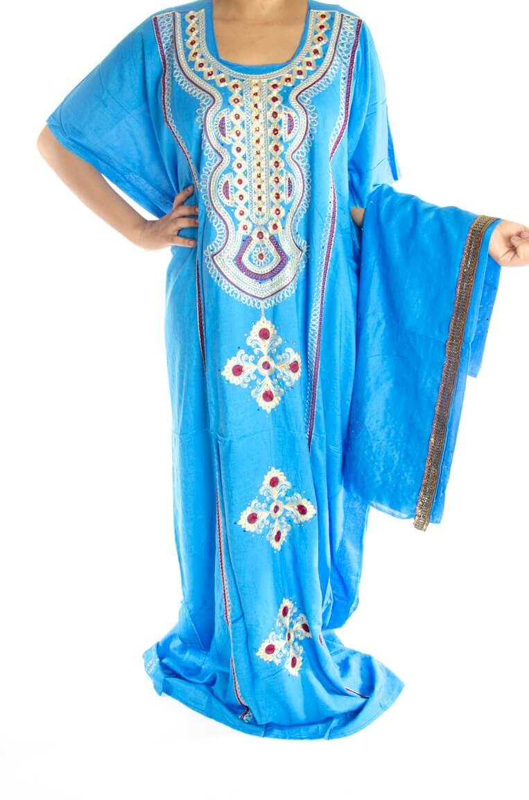 Blue embroidery Bati Kabayare