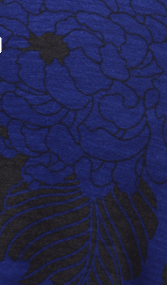 Blue Flower  Maxi Skirt Kabayare