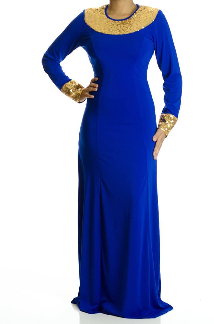 Blue Glamour sequin dress Kabayare