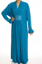 Blue Jersey Abaya Dress Kabayare