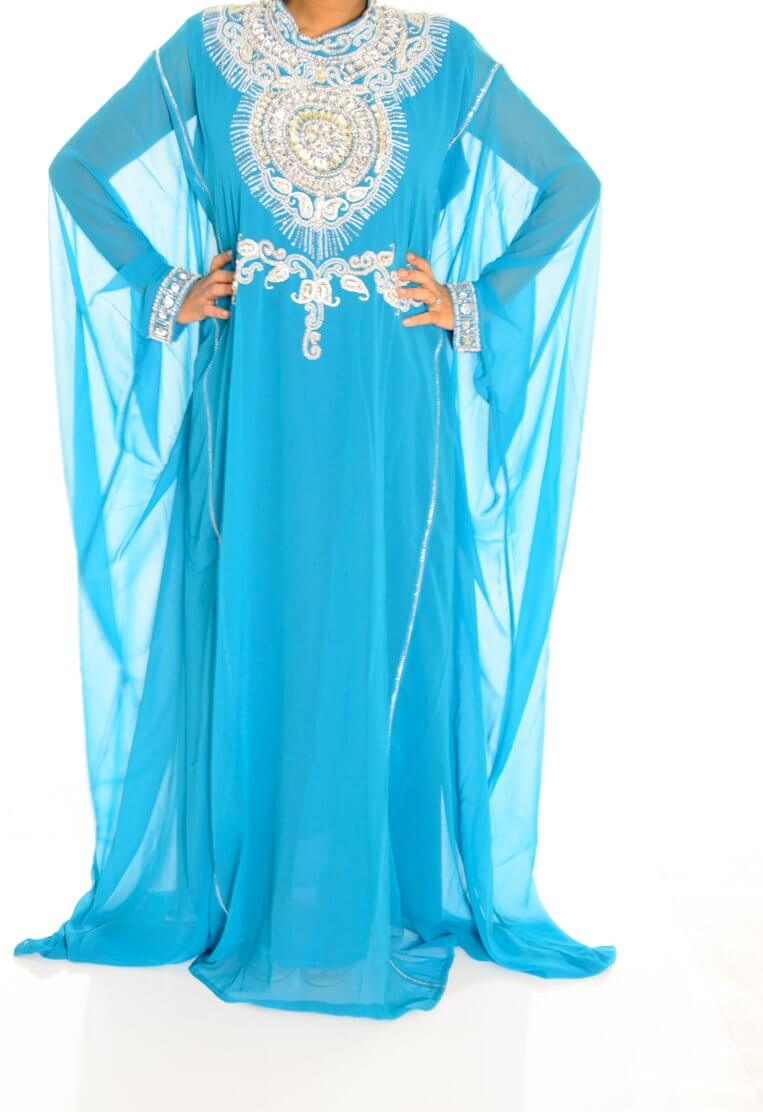 Blue Kaftan Jilabiya Thobe Kabayare