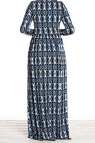 Blue Moonlight shadow maxi dress Kabayare