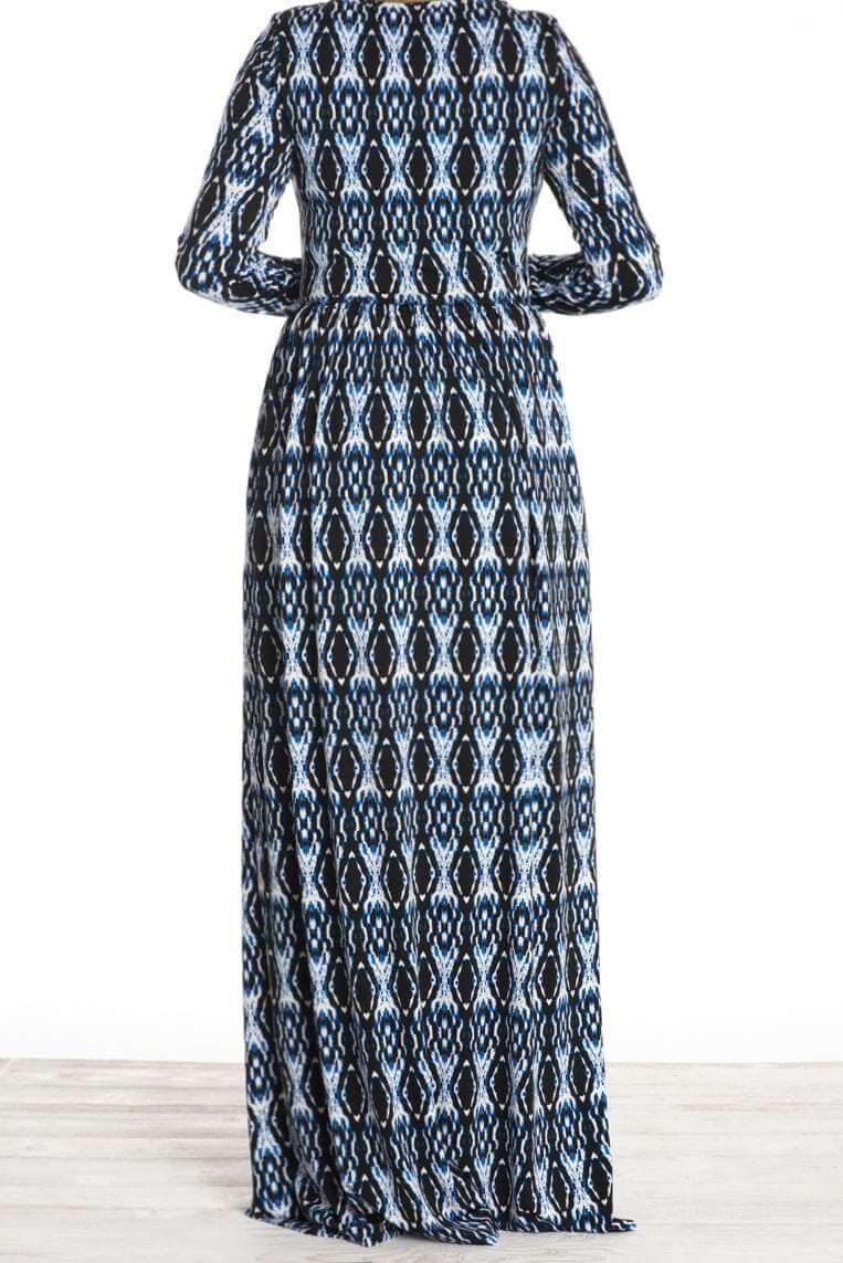 Blue Moonlight shadow maxi dress Kabayare