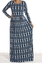 Blue Moonlight shadow maxi dress Kabayare