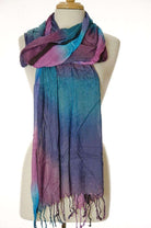 Blue Rambow Stripes  Scarf Kabayare