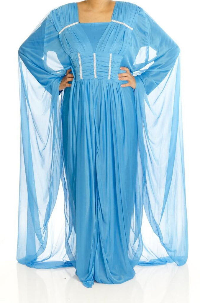 Blue  Valet Butterfly Kaftan Kabayare