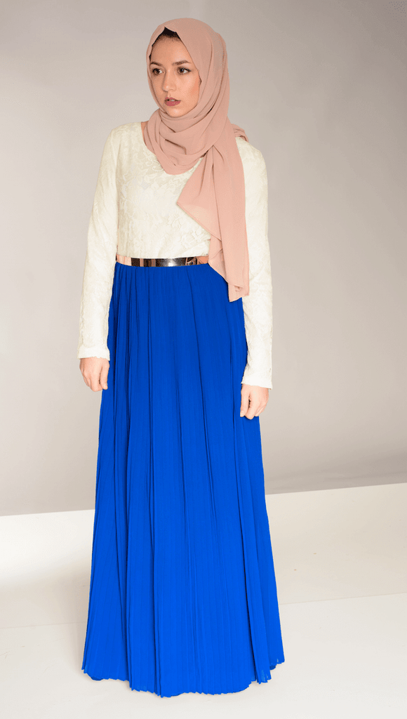 Blue Vintage pleated dress Kabayare