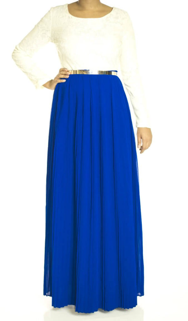 Blue Vintage pleated dress Kabayare