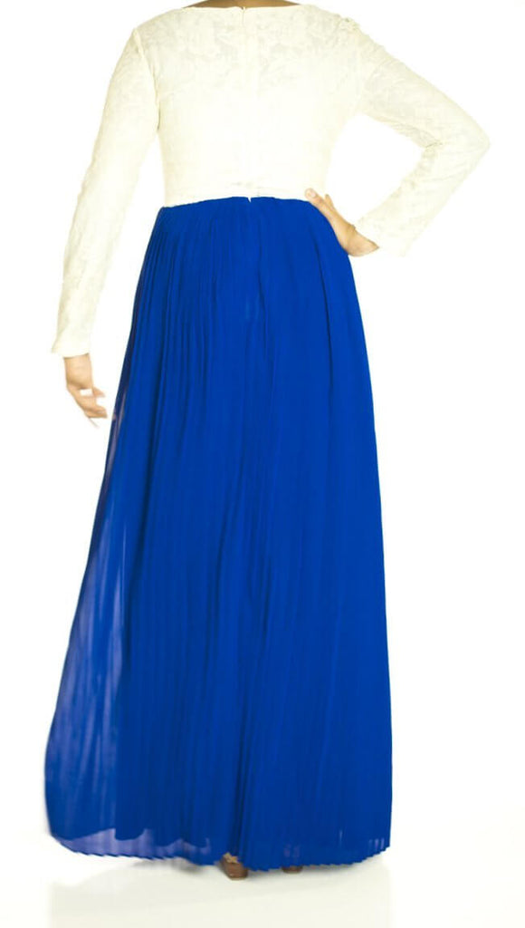 Blue Vintage pleated dress Kabayare