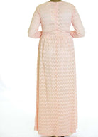 Blush Chevron Lace dress Kabayare