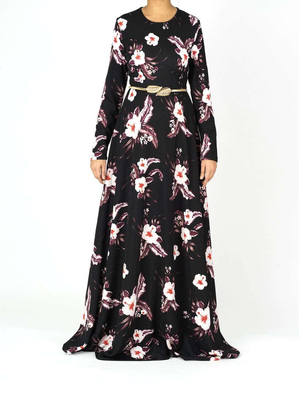 Blush feather Print maxi dress Kabayare