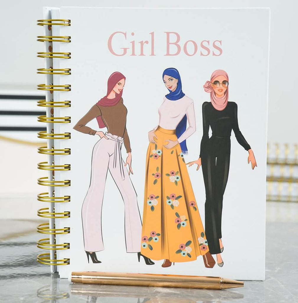 Blush Girl Boss notebook Kabayare