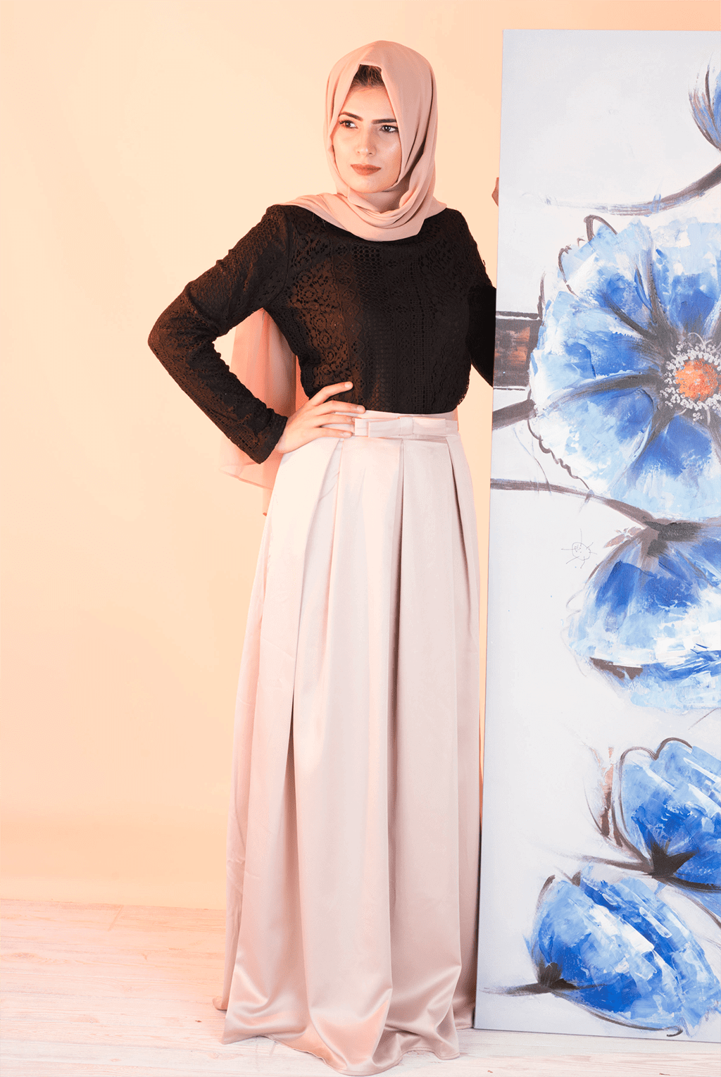 Blush Impress Bow Maxi Skirt Kabayare