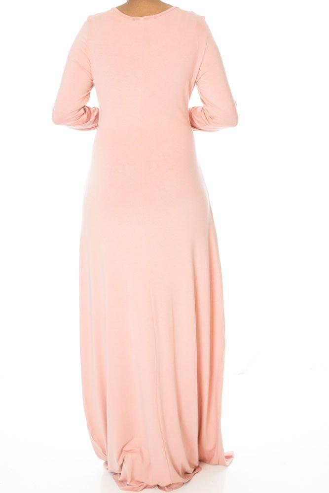 Blush Rayon Maxi dress Kabayare