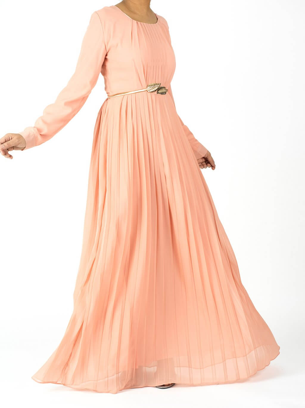 Blush signature chiffon dress Kabayare