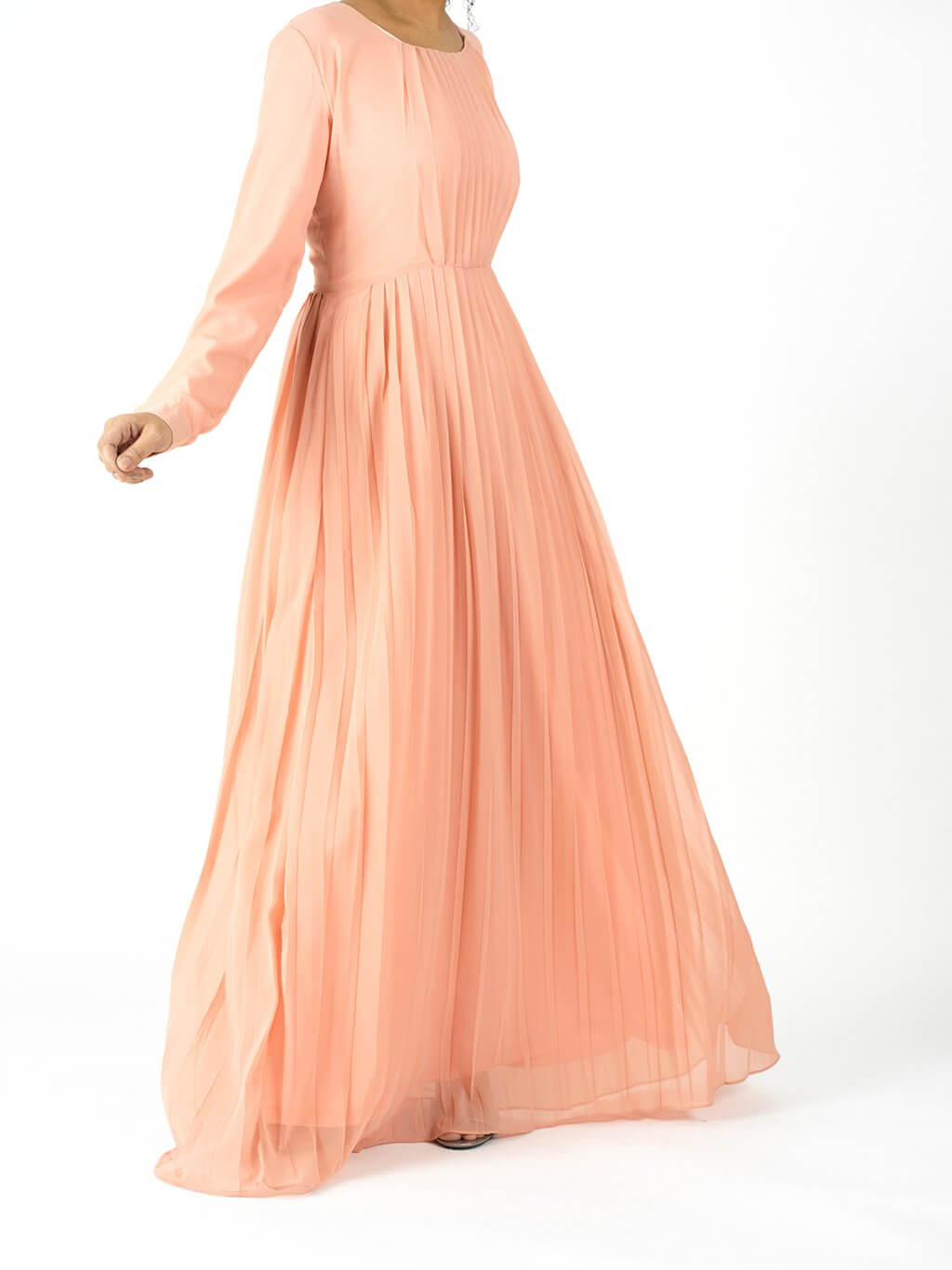 Blush signature chiffon dress Kabayare