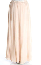 Blush Skinny Pleats Maxi Skirt Kabayare