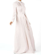 Blush striped button maxi dress Kabayare
