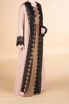 Blush textured Lace kimono Kabayare
