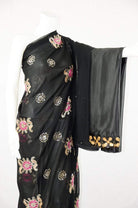 Brilliant Black Saree Dirac Kabayare