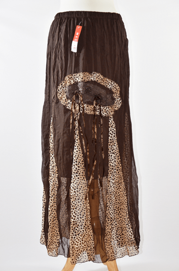 Brown bouquets leopard prints skirts Kabayare