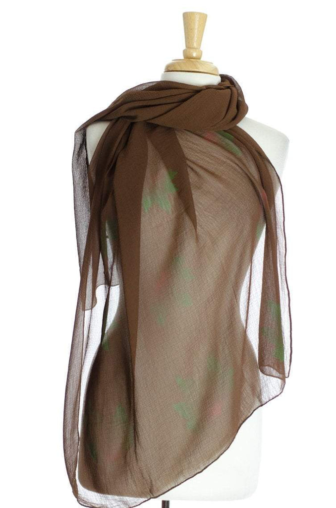 Brown Leaves Hijab Kabayare