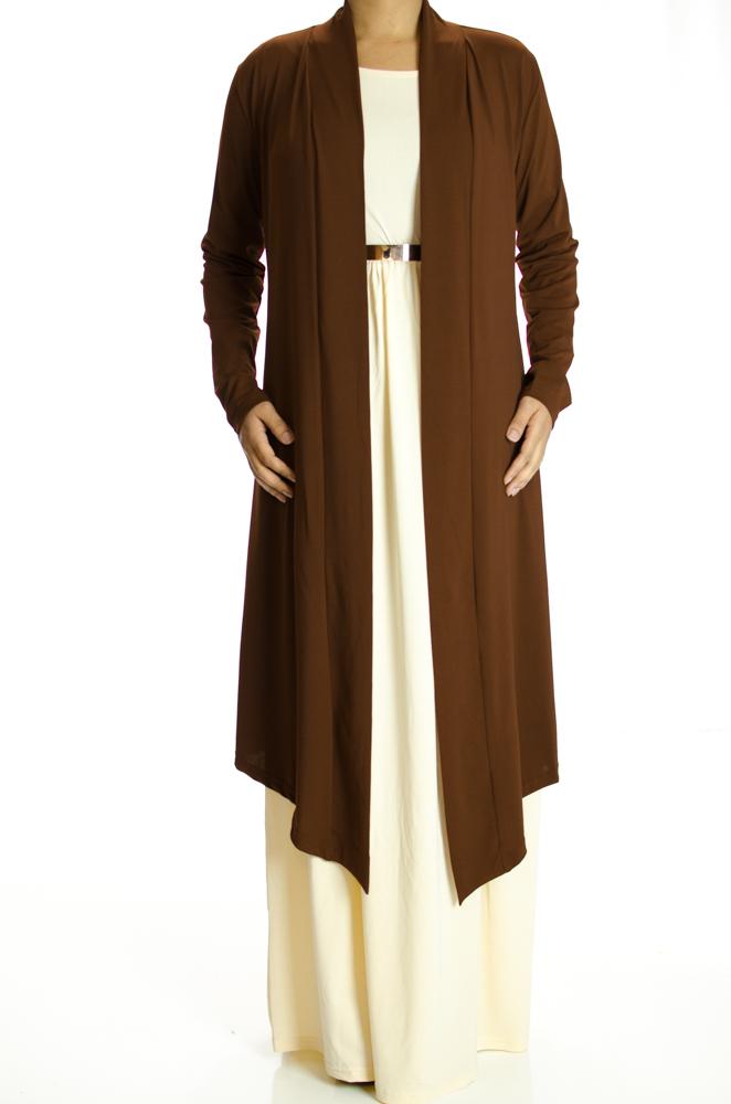 Brown Maxi Cardigan Kabayare