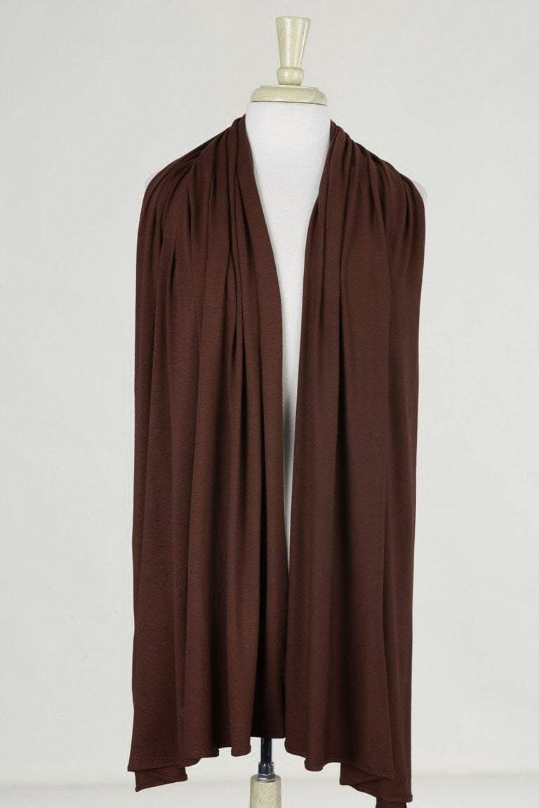 Brown Premium jersey hijab Kabayare