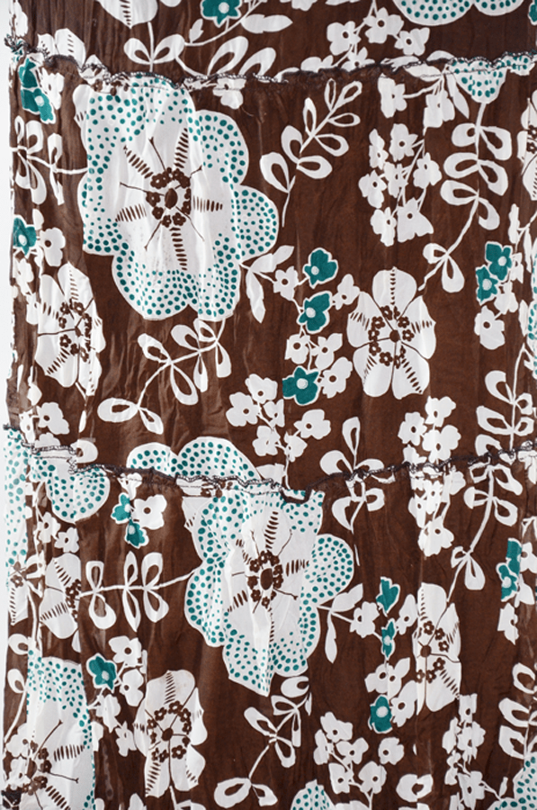 Brown Tiered Hippie Skirt Kabayare