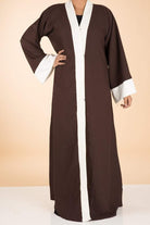 Brown Velvet Kimono Abaya Kabayare