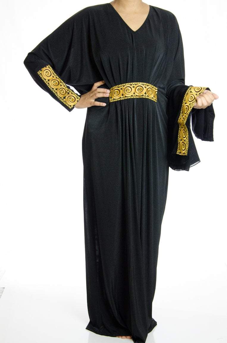 Brownz Butterfly Jersey Abaya Kabayare