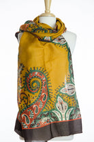 Brownz Floral Geo Print Scarf Kabayare